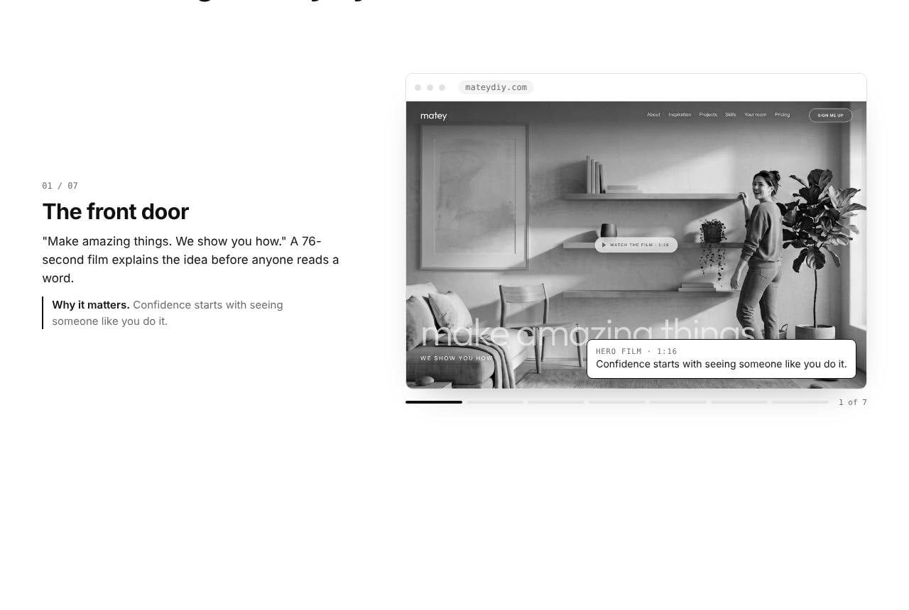 A case study, the real build, in black and white first